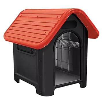 Genérico, Casa P/Cachorrinhos Dog Home N2 Resistente Pet Vermelho