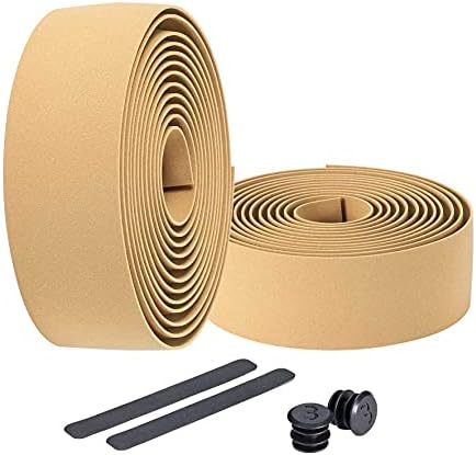 BBB Cycling Bike Handlebar Tape Road Bike Foam Grip Bike Tape Includes Handlebar Plugs RaceRibbon BHT-01