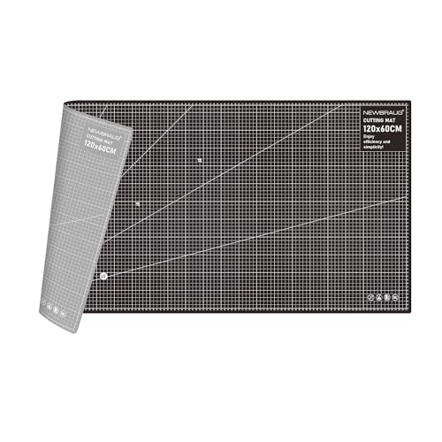 Comparison: 4 Foot Cutting Board 7 NEWBRAUG 24'' × 48'' Large Self Healing Cutting Double Sided 5-Ply Mat, Big Cutting Board for Rotary Cutting, Quilting, Sewing, Craft, Fabric & Scrapbooking(Gray/Black)