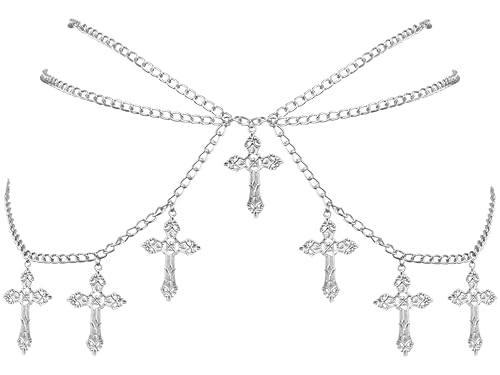 Sacina Gothic Cross Waist Chain & Belt - Emo, Punk, Grunge Accessories