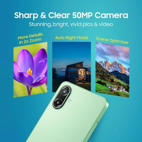 Image of Samsung Galaxy F70e 5G (Limelight Green, 128 GB) (6 GB RAM) | 6000 mAh Battery | Dimensity 6300 | Octa Core Processor | 6.74 inch PLS LCD Display |
