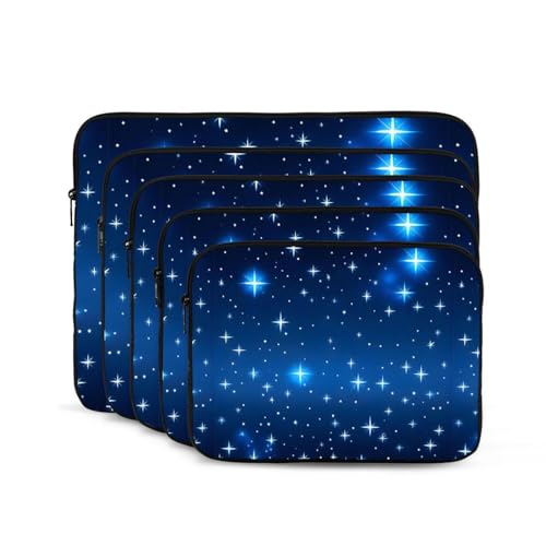 Blue Star Pattern Laptop Sleeve Case 17 Inch Suitable for Notebook Computer Tablet Traveling Carrying Simple Case2