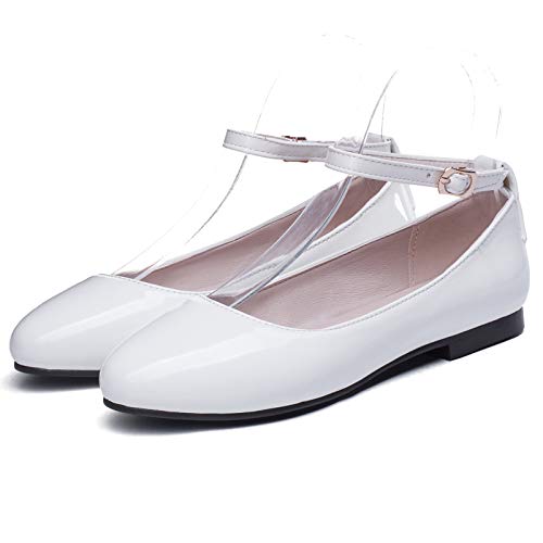 Gicoiz Footwear Womens Round Toe Patent Ballet Flats2