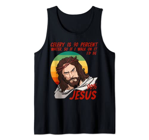 Apio Pascua Pascua divertido sarcástico Jesús fe cristiana Camiseta sin Mangas