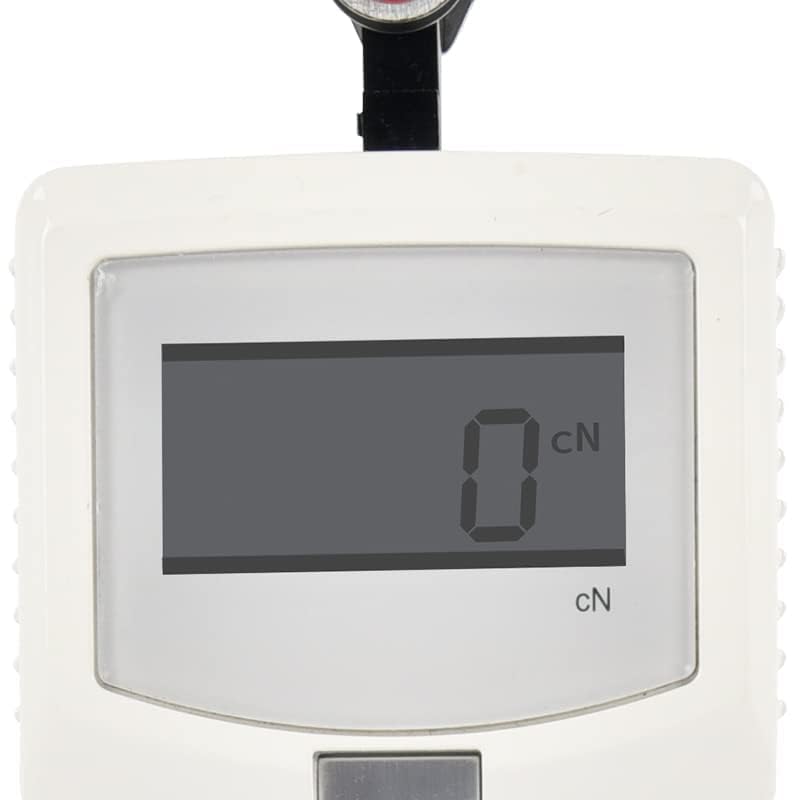 Digital Yarn Tension Meter Tester Fine Wire Tension Measurement Tool Tensionmeter with Tension Range 250 to 2500.0cN 41 Groups Data Storage for Filamentous and Linear Materials