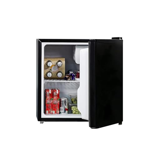 Avilia Mininevera Bar para dormitorio u oficina 48L y congelador de 5L con luz LED y temperatura ajustable 0°/10°C - Consumo energético reducido 85W estantería conveniente para bebidas y puerta