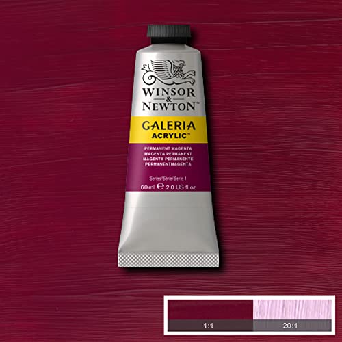 Image of Reeves Winsor and Newton Galeria Acrylic Paint, 60ml Tube, Permanent Magenta