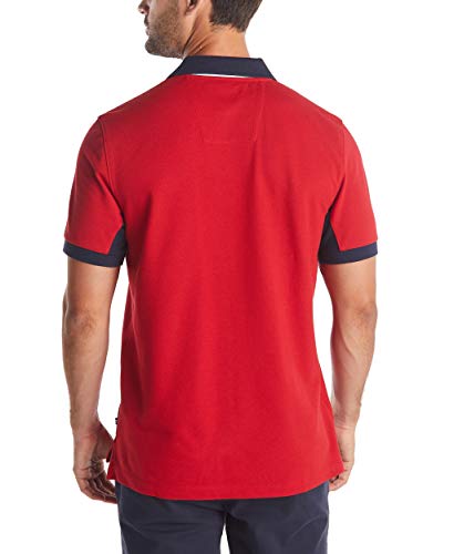 Nautica Men's Classic Fit Short Sleeve Performance Pique Polo Shirt3