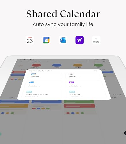 Image of Cozyla Calendar Plus 2: 15.6 inch Smart Digital Calendar & No Subscription Family Dashboard, Electronic Touch Screen Wall Planner for Family System-Chore Chart, Meal Planner, Support App Store with Stand