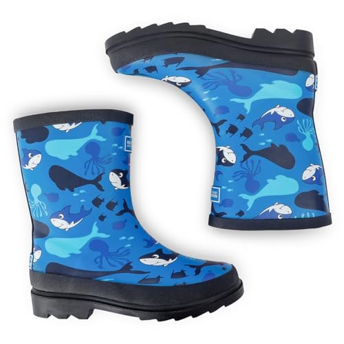 Kids Mudplay II Outdoor Wellington Boots - Bubbles Print - 13K3