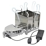 Cocina Carbón Exterior – Calentador Leña Plegable, Equipo Acampada Resistente | Excursiones Reuniones Terraza Aventuras para campo montaña