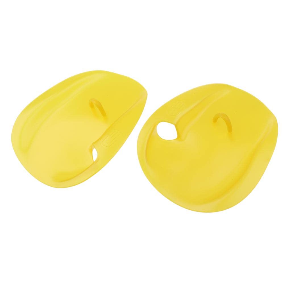 1 paire de gants d'entraînement pour la natation - Jaune - Taille M