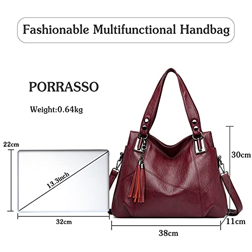 Image of Women's Fashion Handbag Shoulder Bag Hobo Bag Large Messenger Bag PU Leather Travel Work Dating Tote