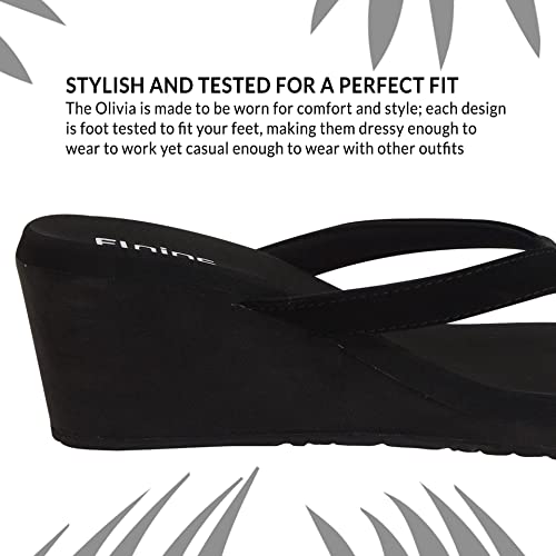 Flojos Women's Olivia Flip-Flop, Black, 7 #TOP4