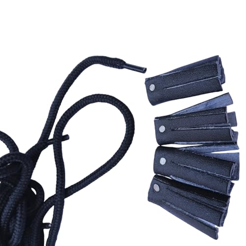 Men’s Ghillie Brogues Black – Traditional Scottish Kilt Shoes with Long Laces & Leather Tassels, Highland Formal Footwear4