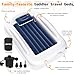 Abdtech Inflatable Toddler Travel Bed - Portable Toddler Kids Travel Bed with Safety Sides Complete Kids Air Mattress Set with High-Speed Pump, Ideal for Vacation Camping and Sleepover (60 Inches)