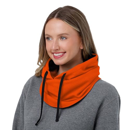 FOCO NFL unisex-adult Nfl Team Logo Waffle Drawstring Winter Cap Hooded Gaiter Balaclava Face Cover4