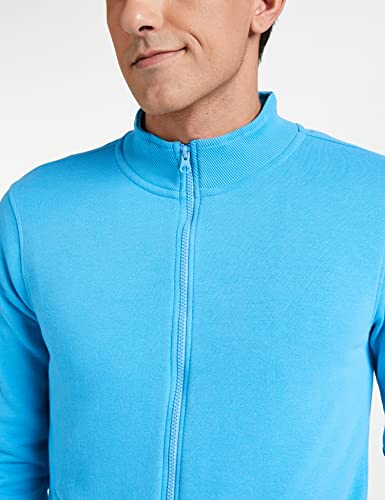 Image of Amazon Brand - Symbol Men Cotton Blend High Neck Fleece Sweatshirt