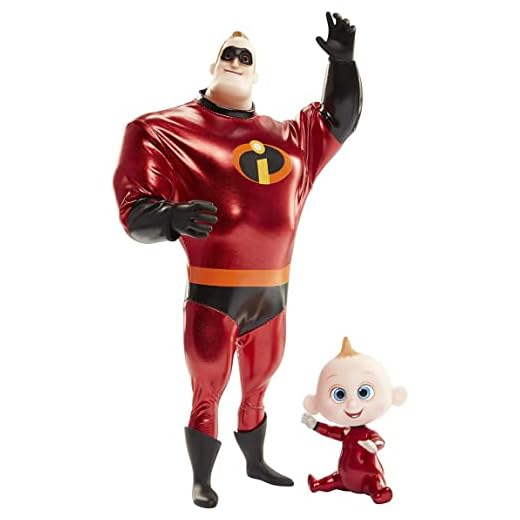 Increíbles 2 Mr.Incredible Jack 28 cm Figura de acción disfrazada 76597-11L, Multicolor