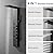 BWE Rainfall Waterfall Shower Panel Tower System Stainless Steel Bathroom Shower Panel with 5 Massage Body Jets Sprays and Handheld Shower, Matte Black
