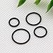 16G Black Surgical Stainless Steel Cartilage Earrings,Segment Hinged Seamless Eyebrow Eye Nose Septum Lip Hoop, 6mm 8mm 10mm 12mm 4 Pcs Clicker Ear Belly Button Hoop Piercing Ring Set Unisex