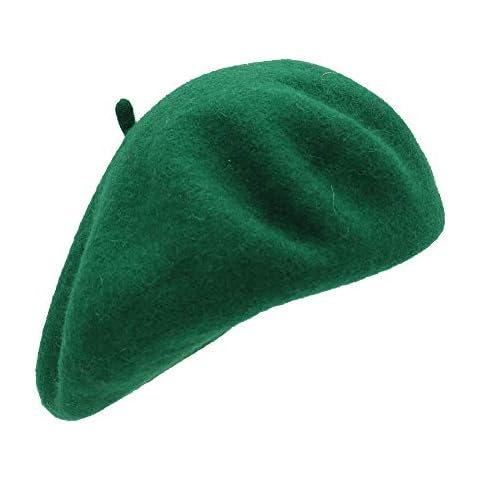 Umeepar Wool French Beret Hat for Women, Green Cover