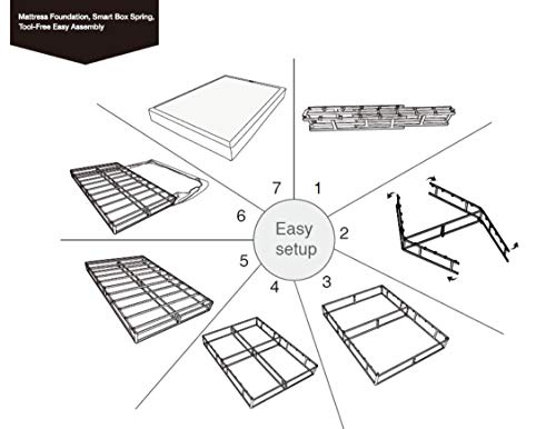 Review For Amazon Basics Mattress Foundation Smart Box Spring Tool Free Easy Assembly 7 Inch Twin Review For Amazon Basics Mattress Foundation Smart Box Spring Tool Free Easy Assembly 7 Inch Twin