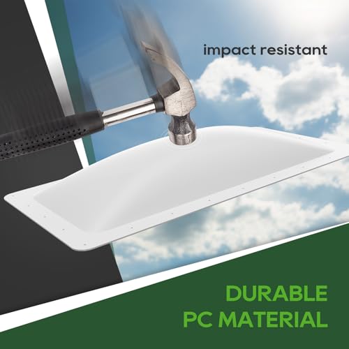 Image of RVGUARD RV Skylight Replacement, 18 inch x 34 inch Outer Dimension Skylight Fits All Standard 14 inch x 30 inch Openings, RV Skylight for Camper Trailer Fifth Wheel Truck, UV Resistant, Impact Resistant, White