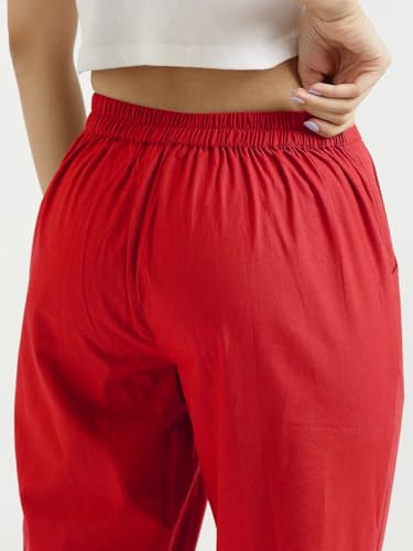Image of Chiraiyaa Women Cotton Trouser Pant - Versatile Regular Fit for Office, School, and Casual Wear | Pack of 2