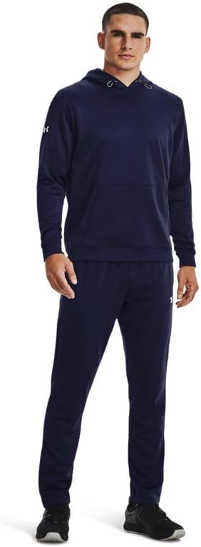 Under Armour Fleece Storm Mens Hoodie L Midnight Navy-white - Image 3