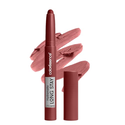 Image of Coloressence Hydra Matte Lip Crayon Lipstick, Flirt, 1gm | Long Lasting | Matte Finish | Hydrating Formula | Smudgeproof | Sweatproof | Rich Coverage