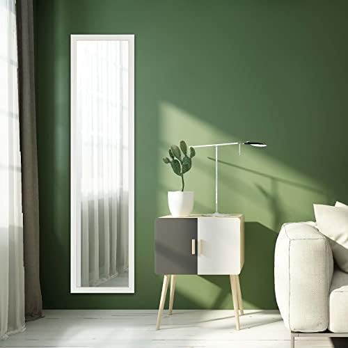 FANYUSHOW Full Length Mirror,120 x 30 cm Wall Mounted Mirror or Door Mirror for Bedroom Bathroom Living Room Wall Décor,White