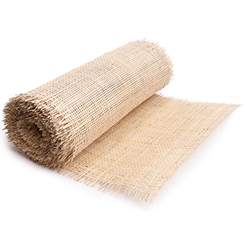 61 cm breites, quadratisches Gewebeband, 61 cm x 2,4 m, Rattan-Gurtband, Rolle, Reinigungsmaterial für Stühle, Schränke, Türen, offenes Gewebe, Rattan-Blätter, Rohrstoff (2,5 m) Cover
