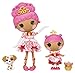 Lalaloopsy Sew Royal Princess Party 8 Pack - Crumpet & Teacup Hearts + Suzette & Mimi La Sweet, 8 Princess Dolls (Classic + Littles + Minis) + 6 Pets & Tiara, in Reusable Castle Package, Ages 3-103