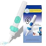 Ohrenschmalz Entferner Sauger, Oroclear Ohrenschmalz Ohrenreiniger,Elektrischer Ohrenschmalz Entferner mit Sauger und Waschbaren Ersatzköpfen,Zubehörset für Familien-Minzgrün