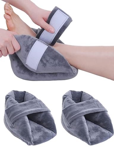 Protector De Talón Antiescaras,Taloneras Antiescaras Para Pies Hinchados Y Pacientes Postrados En Cama,Prevención De Las Escaras O Úlceras Por Presión,Almohada De Soporte Para El Tobillo 2pcs
