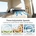 Fiopet Car Seat Fan with Seatback Cooling Airflow for Driver & Back Seat Passengers, 2026 Upgraded 3-Speed Car Fan for Back Seat, Headrest Fan Accessories for All Cars Vehicle (Black)
