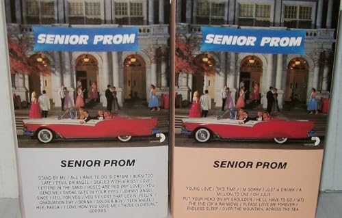 Various Senior Prom - Cassette Tape 1 and Cassette Tape 3 - 1987