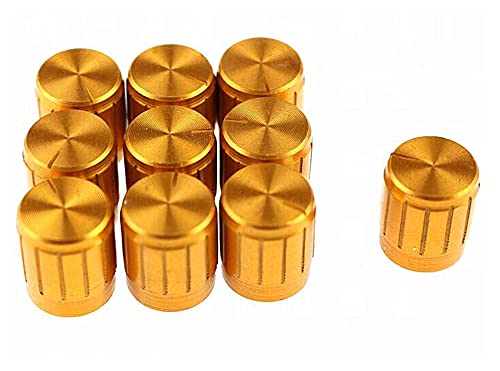 Bouton de potentiomètre usé ? Remplacez-le par ce bouton aluminium doré 15mm