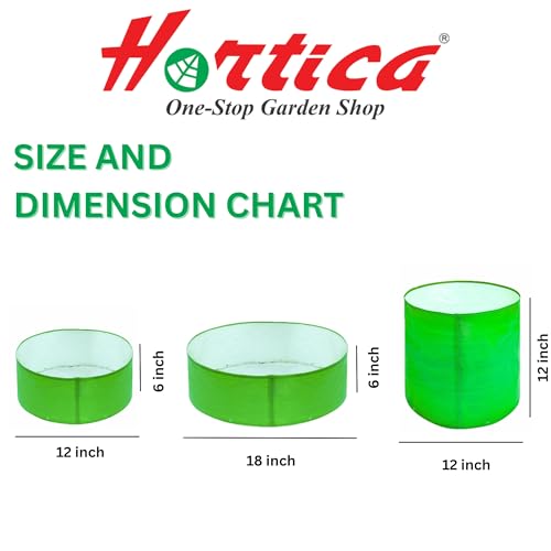 Image of Premium HDPE UV Stabilised Grow Bags 18x6 Inch (Pack of 3) | 260 GSM Heavy Duty Round Planter Bags | Reusable Fabric Pots for Terrace, Balcony & Vegetable Gardening