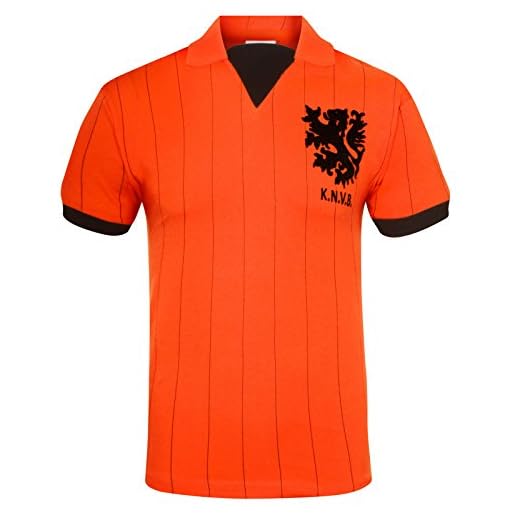 Holland Países Bajos (Holanda) - Camiseta de La Primera Equipación - Para Hombre - Producto Oficial Estilo Retro - Temporada 1983/1994 - Naranja 83 - XL