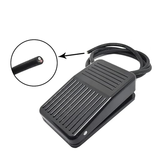 Interrupteur à pédale électrique robuste avec câble 0.13m pour machine - 2