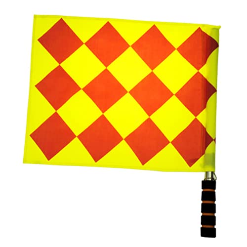 BESPORTBLE 2pcs Football Game Supplies Hand Flag Mini Judge Flag Cloth Small Square Reusable Comfortable Grip