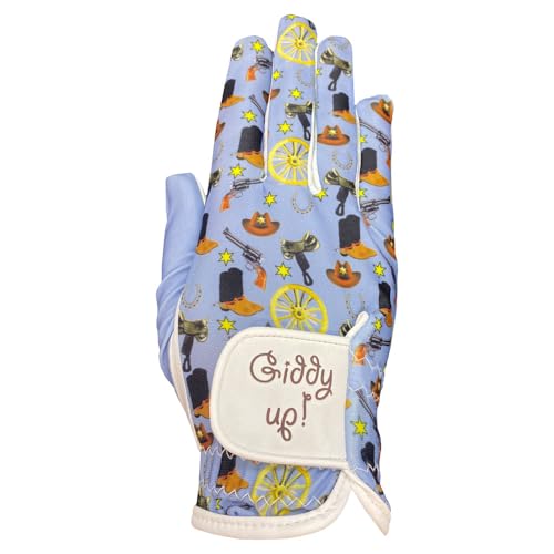 Giggle Golf Ladies' Golf Gloves (Western, X-Large, Worn On Right Hand)
