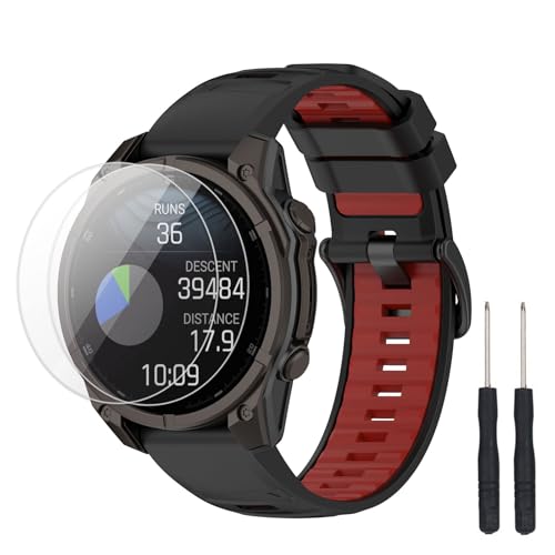 Bracelet silicone Garmin Fenix 8 47mm et Descent G2, l'accessoire idéal pour le sport et le quotidien
