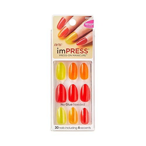 Kiss Impress Press-on Manicure One-Step Gel Nails - Ten Different Looks (Pack of 1)
