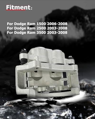 Image of cciyu 18B4895 18B4894 Rear Left & Right Brake Calipers With Bracket For Dodge For Ram 1500 2006-2008,For Dodge For Ram 2500 2003-2008,For Dodge For Ram 3500 2003-2008