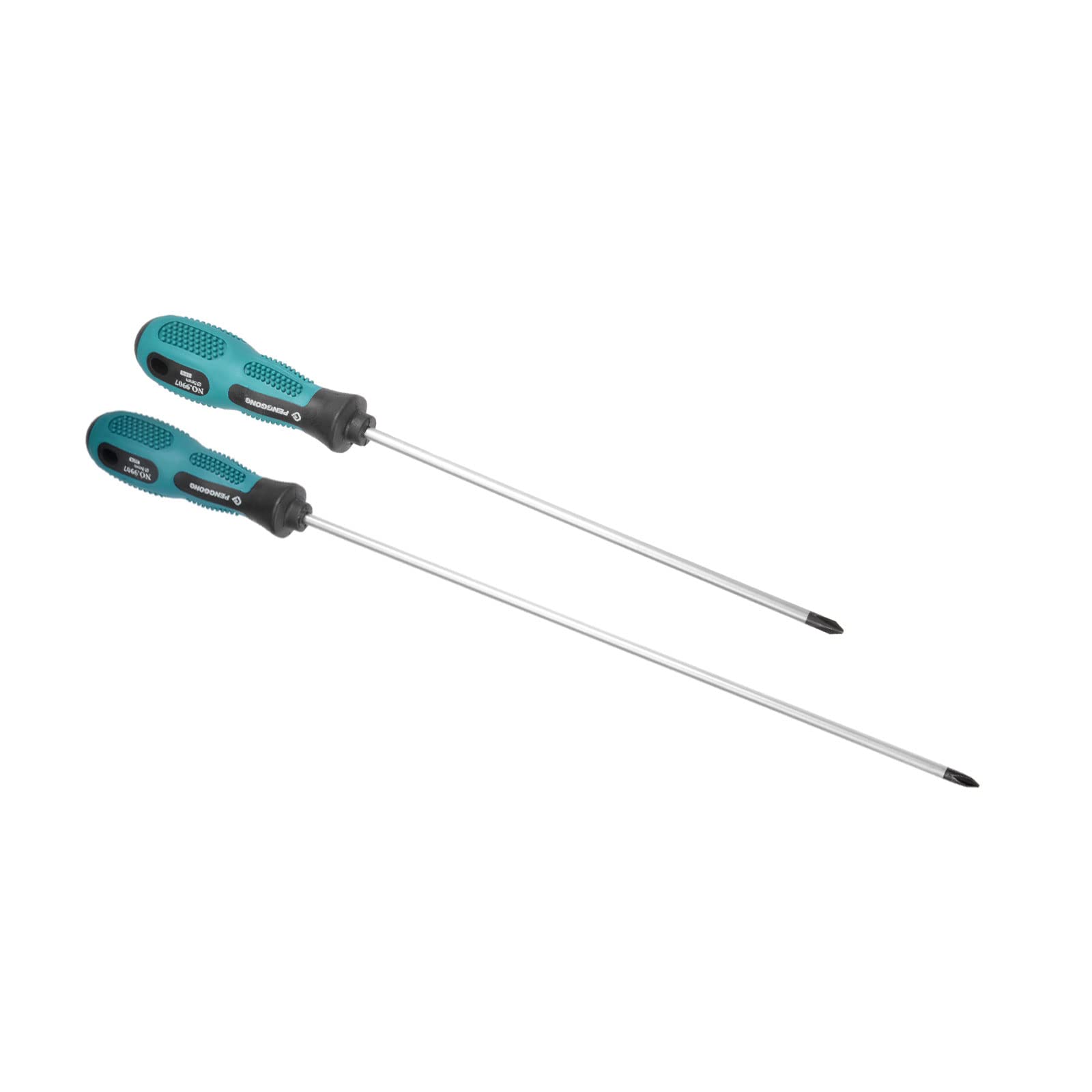 uxcell #1 Phillips Screwdriver 8 Inch & 12 Inch Round Shaft Non Slip Comfortable Handle