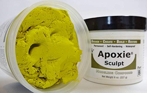 Aves Apoxie Sculpt - 2 Part Modeling Compound (A & B) - 1 Pound, Yellow #TOP1
