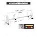 AA-Racks Model X27 Rain-Gutter Van Roof Racks Square 3 Bar Set with Ladder Stoppers, Full (White)